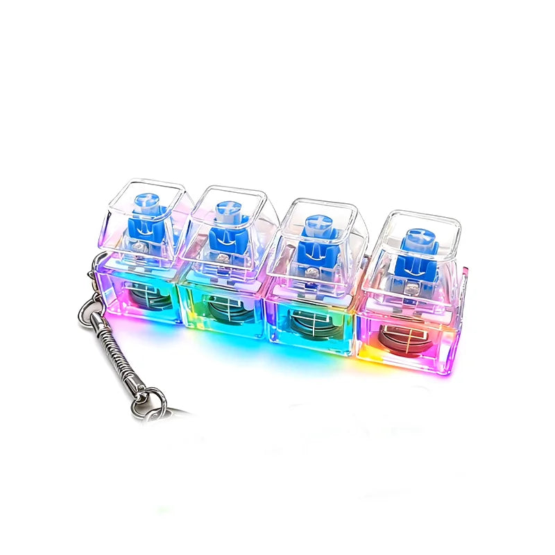 Clicky RGB Keyboard Fidget Keychain