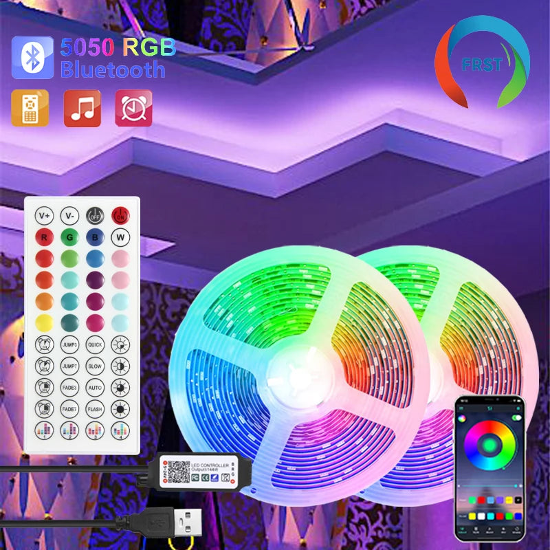 RGB LED Strip Lights with App Control
