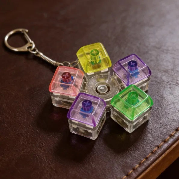 Clicky RGB Keyboard Fidget Keychain
