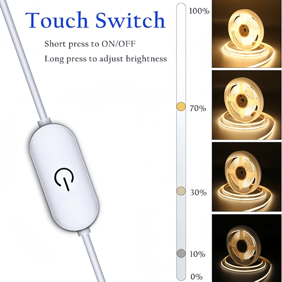 USB Light Bar with Touch Dimmer