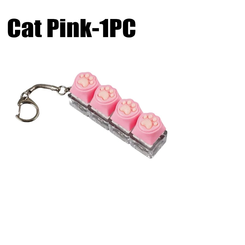 Clicky RGB Keyboard Fidget Keychain