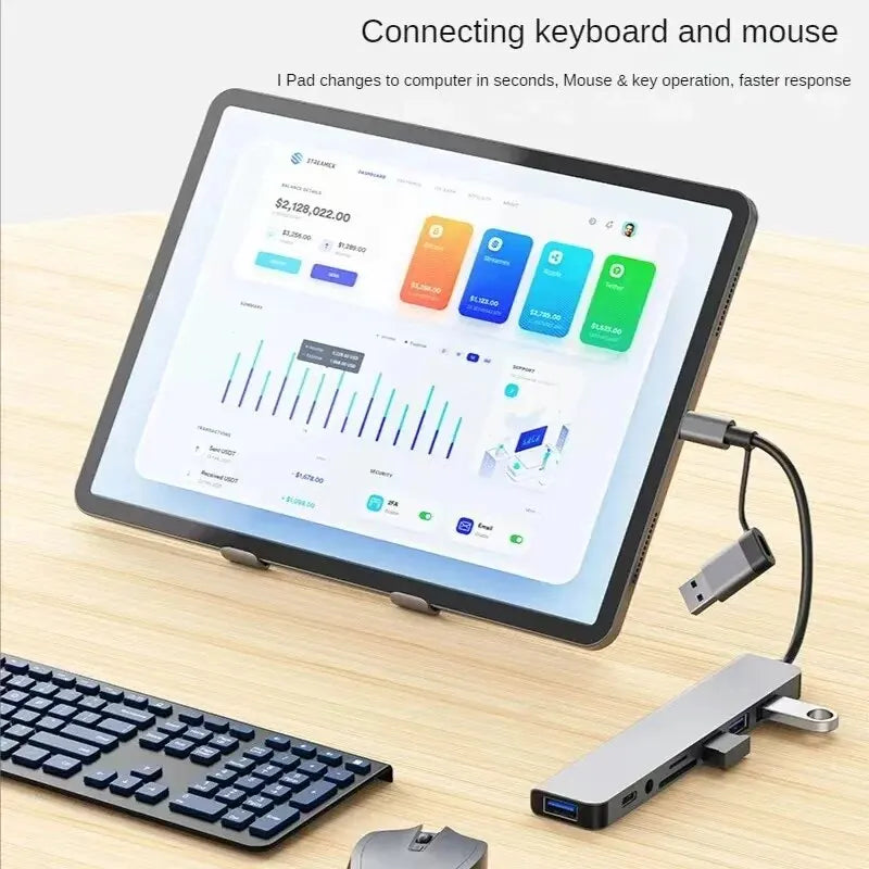 8-in-1 USB-C Hub with Card Reader