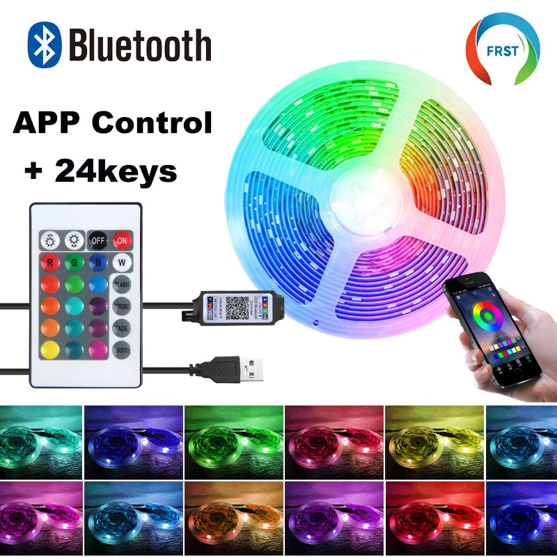 RGB LED Strip Lights with App Control