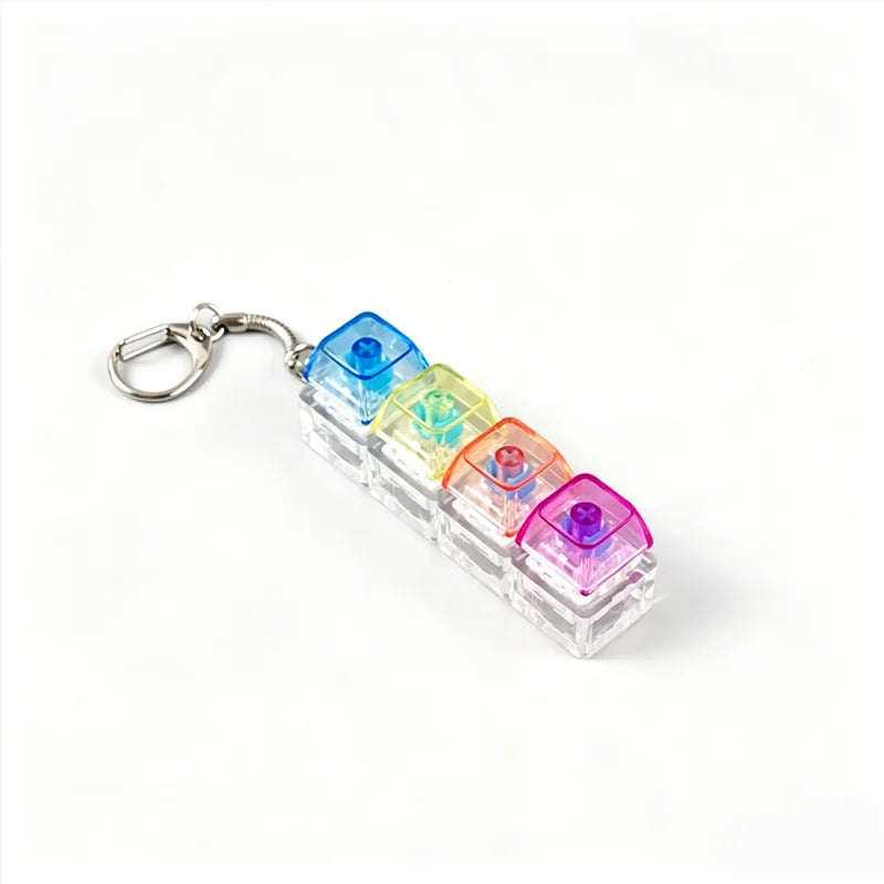 Clicky RGB Keyboard Fidget Keychain