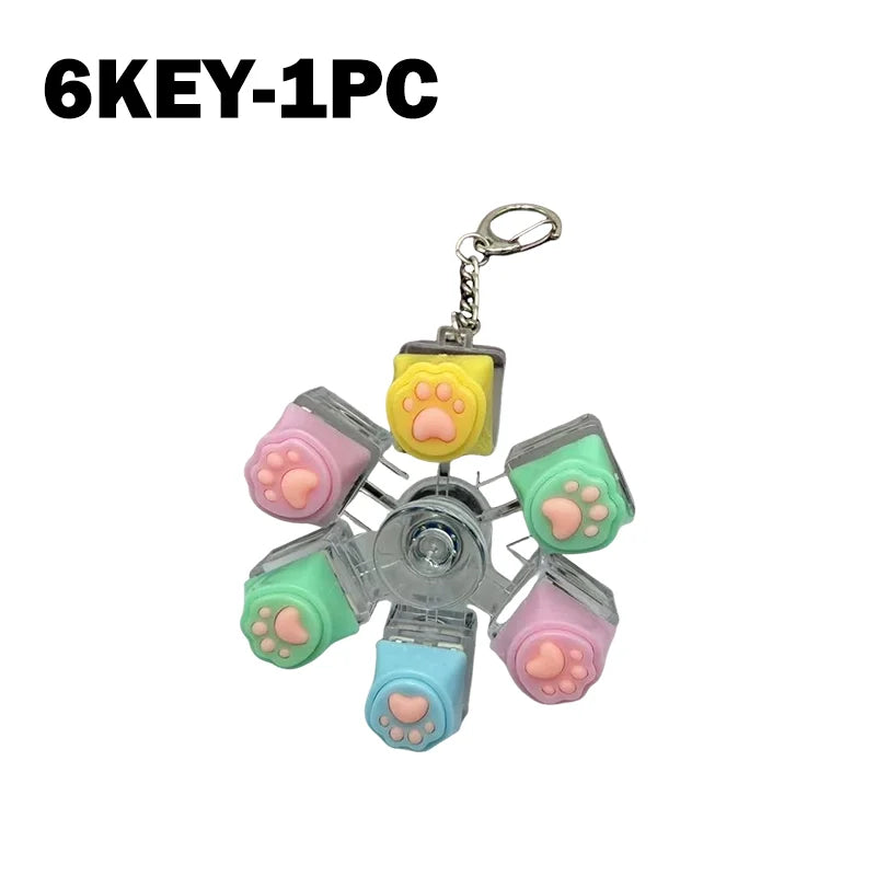 Clicky RGB Keyboard Fidget Keychain