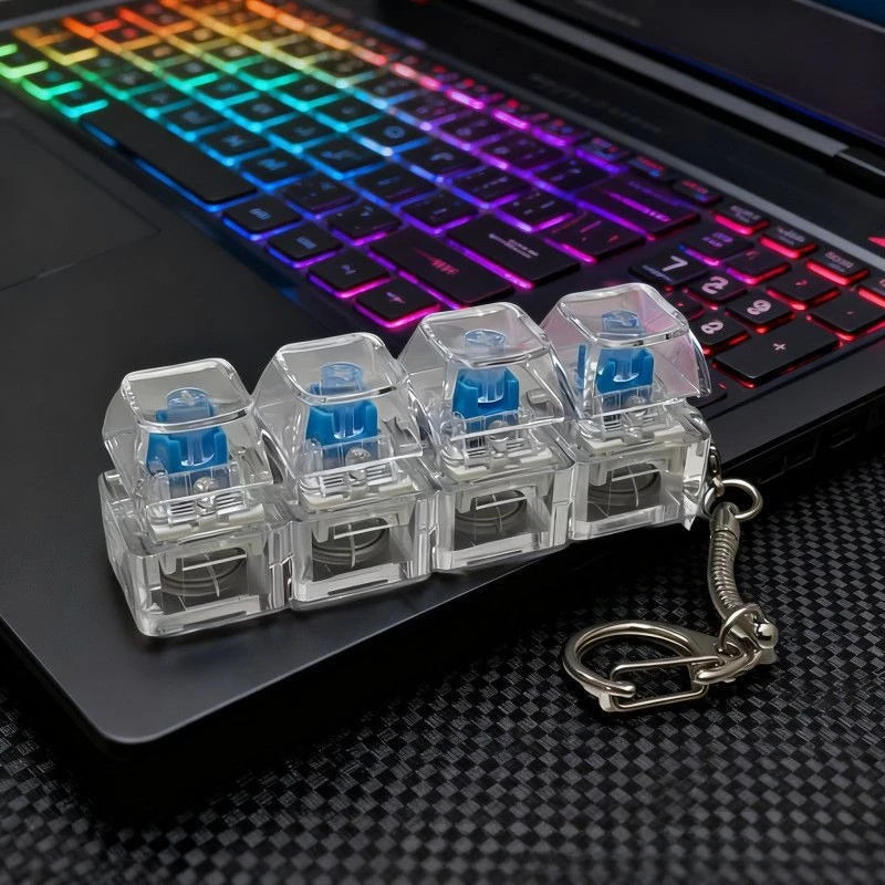 Clicky RGB Keyboard Fidget Keychain