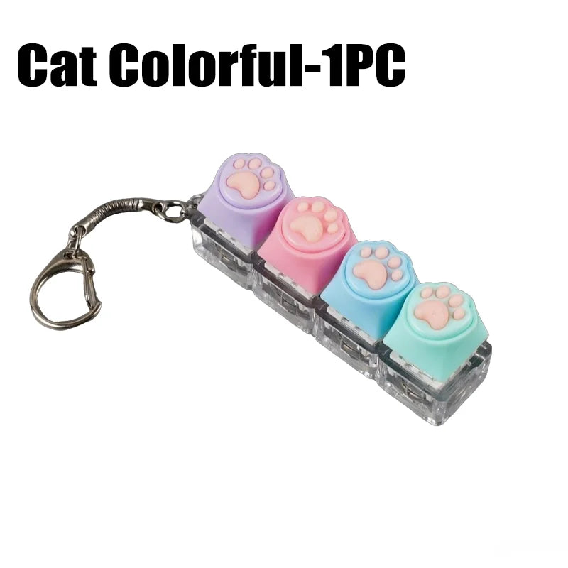Clicky RGB Keyboard Fidget Keychain