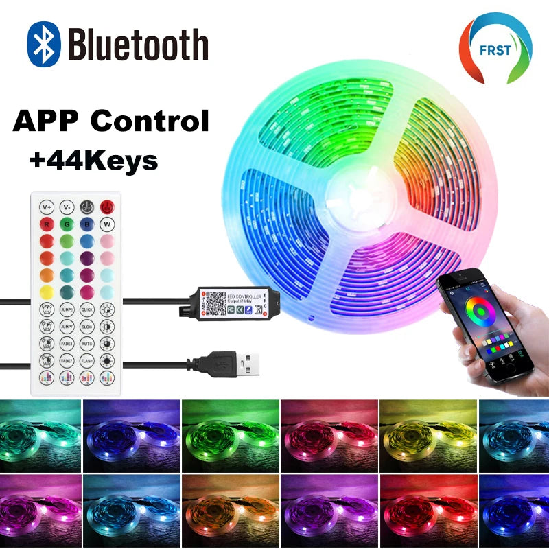 RGB LED Strip Lights with App Control