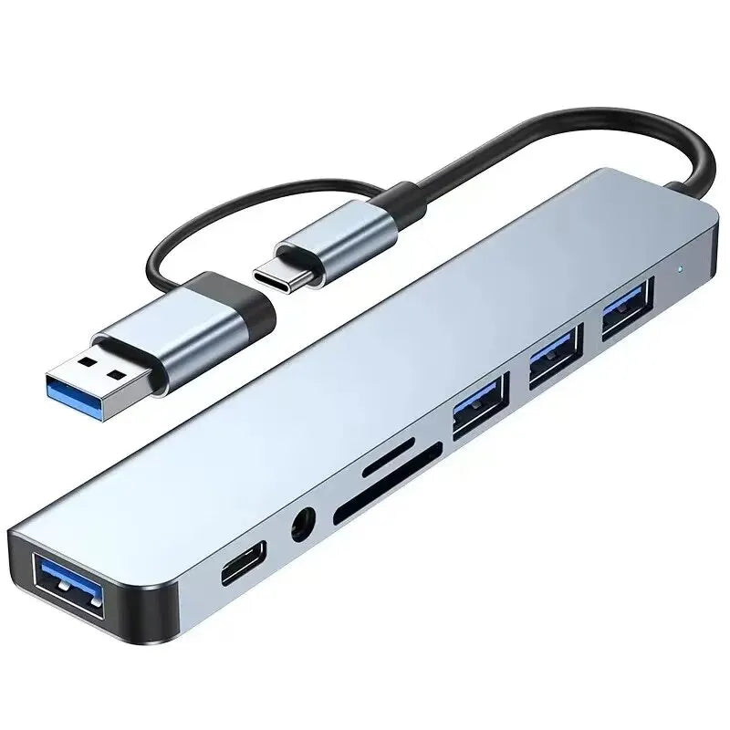 8-in-1 USB-C Hub with Card Reader