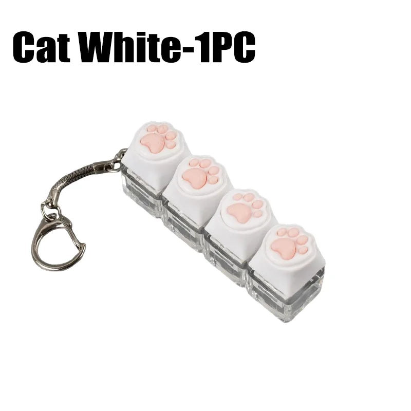 Clicky RGB Keyboard Fidget Keychain