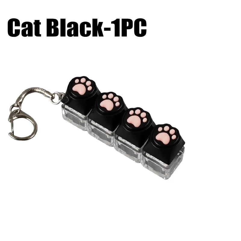 Clicky RGB Keyboard Fidget Keychain
