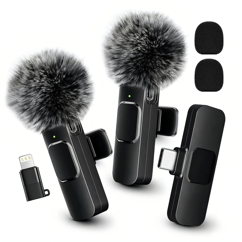 Wireless clip-on microphone