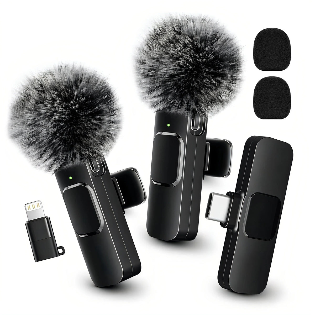 Wireless clip-on microphone