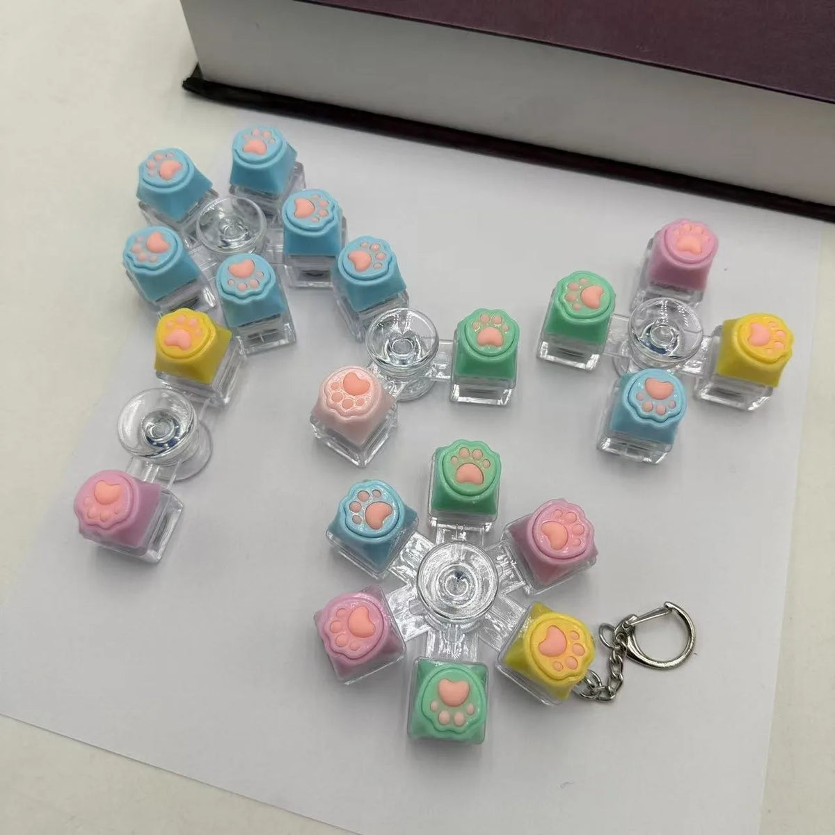 Clicky RGB Keyboard Fidget Keychain